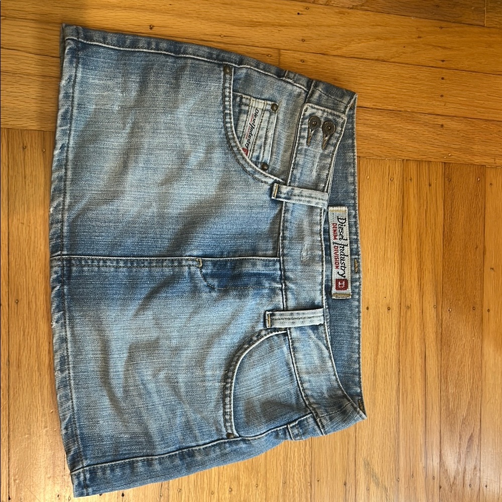 Diesel Light Blue Denim Skirt